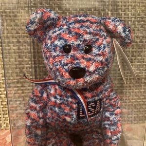 Beanie Babies - USA Bear & Pounce cat